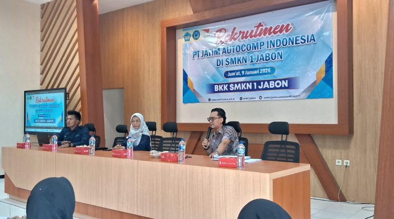 SMKN 1 Jabon Fasilitasi Seleksi Rekrutmen Alumni Bersama PT.  JATIM AUTOCOMP INDONESIA